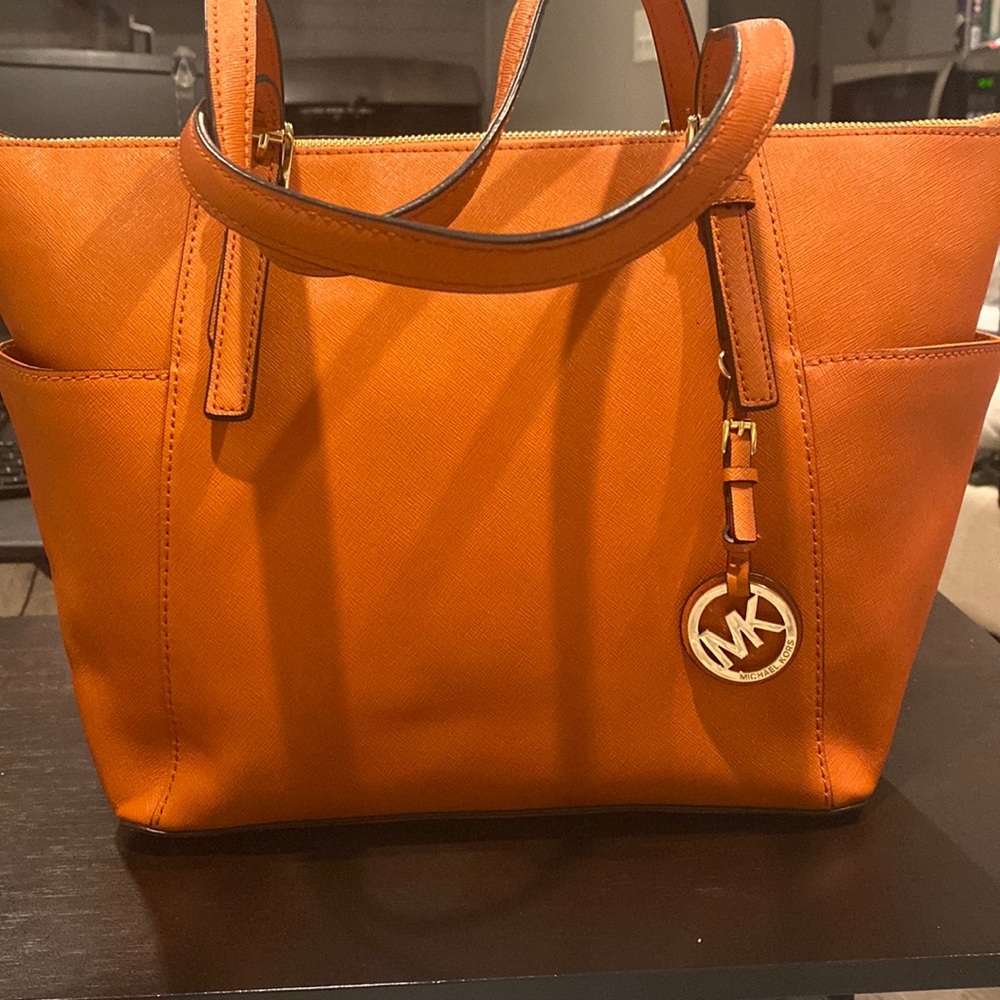 Michael Kors Orange Tote Bag